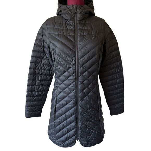 THE NORTH FACE Karokora Parka 700 Down Fill Hooded Puffer Jacket size S Black - Picture 3 of 15